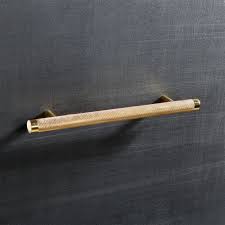In stock & ready to ship. 5 Amp Brushed Brass Handle Reviews Cb2 Brass Handles Brushed Brass Hardware Brushed Brass