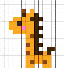 Petite Girafe Fuse Bead Patterns Beading Patterns Perler Patterns