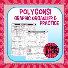 Polygons Graphic Organizer And Practice Teaching Geometry Math Geometry Homeschool Math