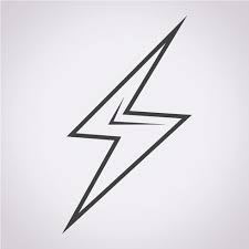 Lightning Icon Symbol Sign Vector Icons Illustration Lightning Lightning Bolt Tattoo