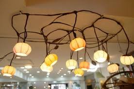 Rice paper shade, white cord with white wire with it color: Mulberry Rice Paper Ball Handmade 13 Flower Bud Design Light Art Shade Yellow Round Globe Lantern Brown Asian Oriental Decorative A Lamp Bud Light Ceiling Lamp