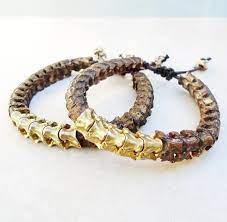 Real Snake Vertebrae Bracelet Pyton Spine Bracelet Men S Etsy Vertebra Jewelry Bracelets For Men Bracelets