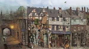 Diagon Alley Illustrated By Jim Kay Illustration Harry Potter Peinture