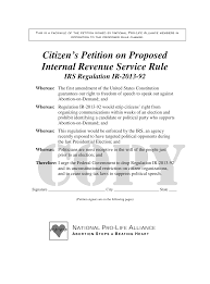 Citizen's Petition