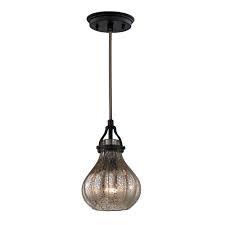 Titan Lighting Brookline 1 Light Pendant In Oiled Bronze The Home Depot Canada Elk Lighting Pendant Lighting Light