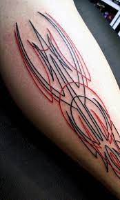 From hot rods to tribal symbols, modern day pinstriping is one of the oldest and most universal styles, instantly recognizable, and with origins that can be traced throughout much of history and multiple cultures. 30 Pinstripe Tattoos For Men Masculine Thin Line Design Ideas Tattoos For Guys Stripe Tattoo Tattoos
