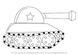 Draw the other angled wing. Step By Step How To Draw A Tank For Kids Drawingtutorials101 Com