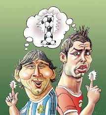 Messi không tập luyện vẫn đá phạt giỏi? Football Duel Van Javad Alizadeh Sports Cartoon Toonpool