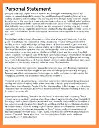 Example Of A Personal Statement College Personal Statement Template ...