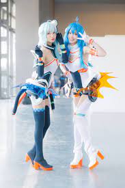 Two cosplayers dressed as the bilibili mascot pose for a photo during the during the chinajoy digital entertainment expo in shanghai, aug. Amid Crackdown On Foreign Shows China S Youth Flock To Bilibili With Their Own Content