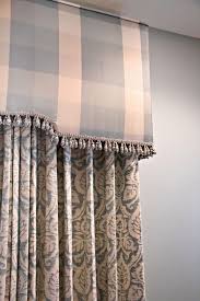 I Like The Combination Of The Plaid The Pattern Goes Well Together The Fringe Makes A Nice Tie Toget Custom Window Treatments Window Decor Window Dressings