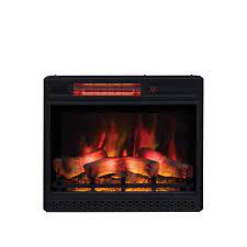 The unit is multifunctional with two side cabinets that are great for media storage. Classic Flame 23 In Ventless Infrared Electric Fireplace Insert With Safer Plug 23ii042fgl The Home Depot