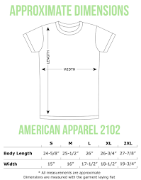 47 Detailed American Apparel T Shirts Size Chart