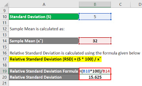 For behaviors that fit this type of bell curve (like performance on the sat), you'll be able to predict that 34.1 + 34.1 = 68.2% of students will score very close to the average score, or one standard deviation away from the mean. Relative Standard Deviation Formula Rsd Calculator Excel Template