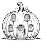 Grafika wektorowa Halloween pumpkin coloring pages, obrazy ...