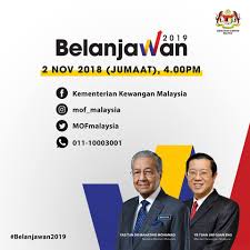Cuepacs amat hargai bantuan hari raya via. Kementerian Kewangan Malaysia Nantikan Pembentangan Belanjawan 2019 Oleh Menteri Kewangan Yb Lim Guan Eng Pada Hari Jumaat 2 November 2018 Jam 4 Petang Dapatkan Maklumat Terkini Tentang Belanjawan 2019 Melalui Laman Media