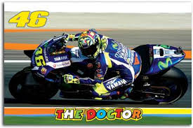 Pagina dedicata al pilota più forte di tutti i tempi, valentino rossi. Moto Gp Wall Poster Valentino Rossi The Doctor 4th In Motogp World Championship Movistar Yamaha Moto