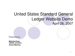 Ppt United States Standard General Ledger Website Demo