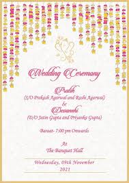 Sending indian wedding cards online. 30 Royal Indian Wedding Invitation Cards Free Customization