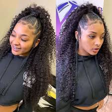 This one's giving us a strong and carefree this pulled back half down, half up hairstyle was shampooed, blow dried, styled with a large round. 35 Best Half Up Half Down Curly Hairstyles In 2021