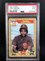 1987 Topps Baseball Tony Gwynn All Star #599 PSA 9 San Diego Padres | eBay