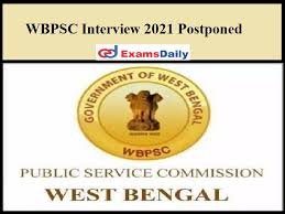 » important notice in connection with postponement of written examinations. Wbpsc Miscellaneous Interview Through Online Dates To Be Noted