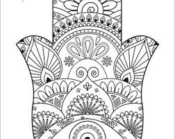 Includes images of baby animals, flowers, rain showers, and more. Hamsa Coloring Pages Etsy