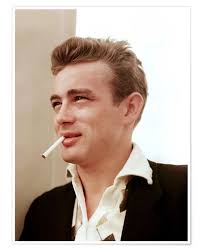 Actor james dean poses for a warner bros publicity shot for his film 'rebel without a cause' in 1955 in los angeles, california. James Dean Mit Zigarette Poster Online Bestellen Posterlounge De