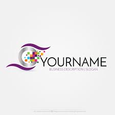 Online Free Logo Maker Vector Digital Eye Logo Design Logo Design Free Logo Design Free Logo