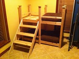 I have two large dogs and looked around the house for old pillows that would fit. Give Your Pets Their Own Personal Space By Building A Dog Bunk Bed Your Projects Obn
