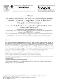 Maybe you would like to learn more about one of these? Pdf The Impact Of Differences In Curriculum On Knowledge Related To European Citizenship A Comparative Analysis In The Case Of Portuguese And Romanian Pupils