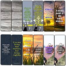 Day, here are some inspirational quotes. Amazon Com Creanoso Great Quotes To Ponder About Courage Change Wisdom Bookmarks 60 Pack Inspirational Quote Sayings Bookmarker Cards Awesome Page Marker Set Premium Gift For Men Women Adults Arts Crafts