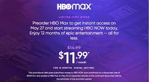 Choose enter a promo code, enter the code. Hbo Max Psa Today Is The Last Day You Can Preorder The Streaming Service For 12 Cnet