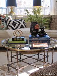 Simple Details Coffee Table Reveal And Styling Tips Round Coffee Table Decor Stylish Coffee Table Decorating Coffee Tables