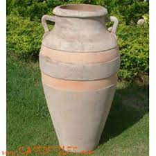 poterie terre cuite jardin a pas cher amphore terre cuite d62x110cm terre cuite poterie vase