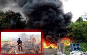 Selain pembakaran hutan, pembakaran secara terbuka juga menyumbang kepada masalah pencemaran udara. Tragedi Gas Beracun Boleh Berulang