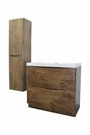 Waschtisch mit unterschrank grau antrazith. Waschtisch Bodenstehend Sf 90 Cm Rosenholz 2 Schubladen Badmobel Set Ebay