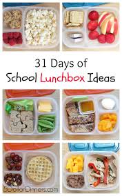 31 Days Of School Lunchbox Ideas Lunch Snacks School Lunch Box Food