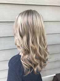 Light Blonde Partial Foil Highlights On Medium Blonde Hair Long Layers Face Framing Ge Medium Blonde Hair Blonde Hair With Highlights Medium Hair Highlights