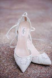 Chic / beautiful white wedding shoes 2018 lace strappy 10 cm stiletto heels pointed toe wedding high heels. Top 20 Neutral Colored Wedding Shoes To Wear With Any Dress Elegantweddinginvites Com Blog Lace Heels Bride Shoes Colorful Shoes