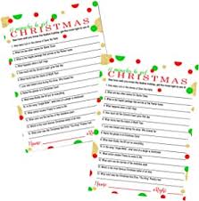 Pixie dust, magic mirrors, and genies are all considered forms of cheating and will disqualify your score on this test! Christmas Trivia Game Cards Pack Of 25 Version 1 Festive Guessing Activity For Adults Kids Groups And Coworkers Holiday Event Supply Red Green And Gold 5x7 Size Paper Clever Party Toys Games Amazon Com