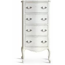 While the painted finish is new it compliments the age, style and graceful lines of this chest that dates back to the early 1800's. Clementine French Country Antique White Tall Narrow Chest Dresser French Farmhouse Furniture Country Antiques French Country Furniture
