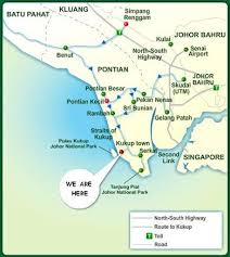 The experience of being in batu pahat for overnight was not terribly bad, the room we stayed in was very comfortable plus the car park was easy and quite close for us to go out to town for food hunting. Direction Map Kukup Holiday Chalet