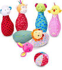 Bath brushes & sponges └ bath & body └ health & beauty all categories antiques art baby books, comics & magazines business, office & industrial cameras & photography cars, motorcycles. The Twiddlers 7 Pcs Baby Skittles Bowling Set With Rattles Soft Plush Sensory Learning Toys For Babies Toddlers Amazon Co Uk Toys Games