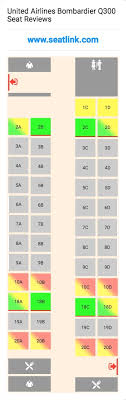 United Airlines Bombardier Q300 Dh3 Seat Map Airline