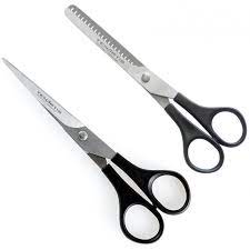 Set 2 Ciseaux Coiffure Legers Couper Et Effiler Inox Hairs Style Acconciatura Frisur Coiffure Coiffure Hair Scissors