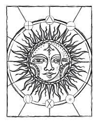 Printing the pdf of this english coloring page will produce the best results. Difficult Stars Moon And Sun Coloring Pages