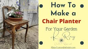 Download files and build them with your 3d printer, laser cutter, or cnc. How To Make A Chair Planter For Your Garden Kray Custom