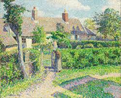 Camille Pissarro Peasants Houses Eragny 1887 Arts Plastiques Camille Pissarro Impressionnisme Et Peintre Impressionniste