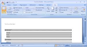 Ms Word 2007 Show The Horizontal And Vertical Ruler